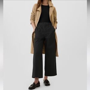 GAP High Rise Easy Wide-Leg Khakis pant washed black